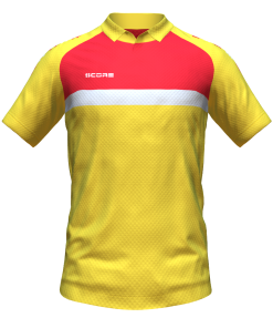 Score Stripe Duo Polo yellow-red-white