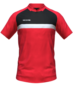 Score Stripe Duo Polo red-black-white