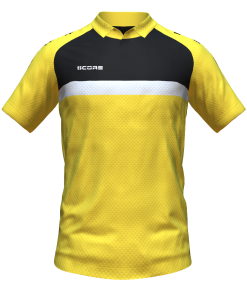 Score Stripe Duo Polo yellow-black-white