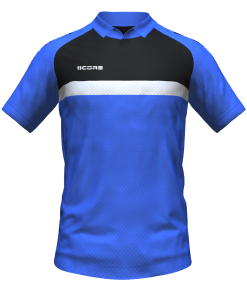 Score Stripe Duo Polo royal-black-white