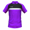 Score Stripe Duo Polo purple-black-white