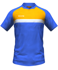 Score Stripe Duo Polo royal-orange-white