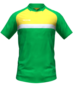 Score Stripe Duo Polo green-yellow-white