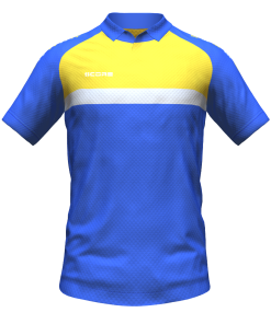 Score Stripe Duo Polo royal-yellow-white