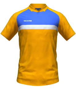Score Stripe Duo Polo orange-royal-white