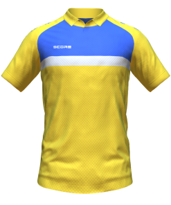 Score Stripe Duo Polo yellow-royal-white