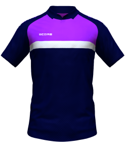 Score Stripe Duo Polo navy-purple-white