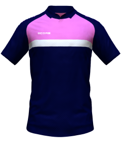Score Stripe Duo Polo navy-pink-white