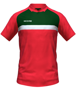 Score Stripe Duo Polo red-bottle-white