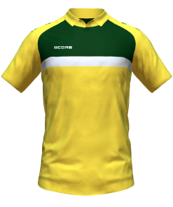 Score Stripe Duo Polo yellow-bottle-white