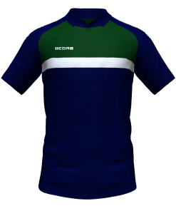 Score Stripe Duo Polo navy-bottle-white