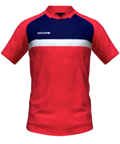 Score Stripe Duo Polo red-navy-white