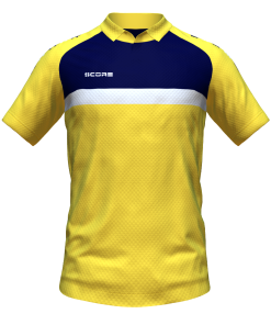 Score Stripe Duo Polo yellow-navy-white