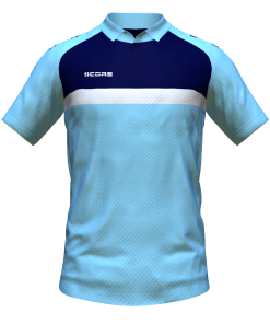Score Stripe Duo Polo sky-navy-white