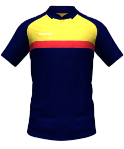 Score Stripe Duo Polo navy-yellow-red