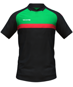 Score Stripe Duo Polo black-green-red