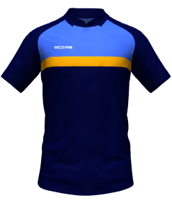 Score Stripe Duo Polo navy-royal-orange