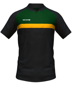 Score Stripe Duo Polo black-bottle-orange