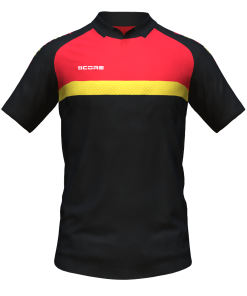 Score Stripe Duo Polo black-red-yellow
