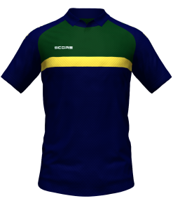 Score Stripe Duo Polo navy-bottle-yellow