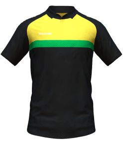 Score Stripe Duo Polo black-yellow-green
