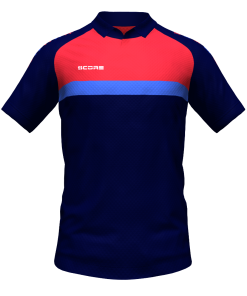 Score Stripe Duo Polo navy-red-royal