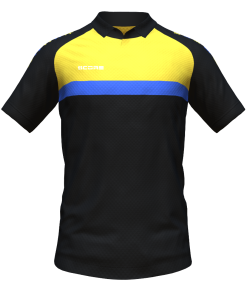 Score Stripe Duo Polo black-yellow-royal