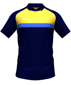 Score Stripe Duo Polo navy-yellow-royal