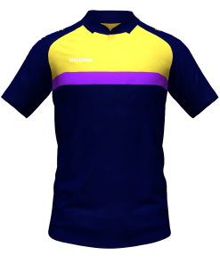 Score Stripe Duo Polo navy-yellow-purple