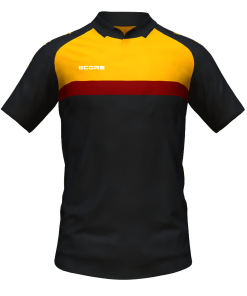 Score Stripe Duo Polo black-orange-maroon