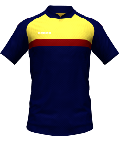Score Stripe Duo Polo navy-yellow-maroon