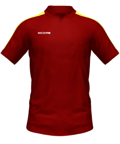 Score Classic Polo maroon-yellow