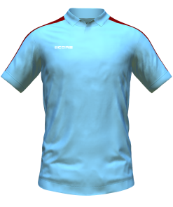 Score Classic Polo sky-maroon