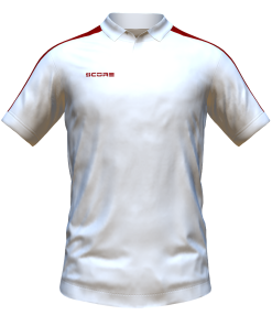Score Classic Polo white-maroon