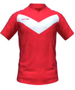 Score Basic V Polo red-white