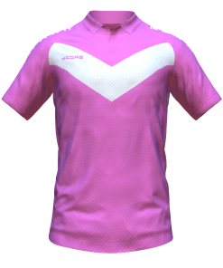 Score Basic V Polo pink-white