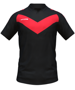 Score Basic V Polo black-red