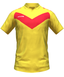 Score Basic V Polo yellow-red