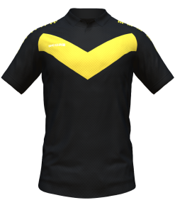 Score Basic V Polo black-yellow