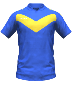 Score Basic V Polo royal-yellow