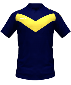 Score Basic V Polo navy-yellow