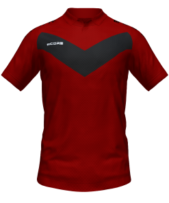 Score Basic V Polo maroon-black