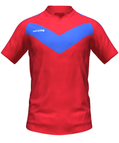 Score Basic V Polo red-royal