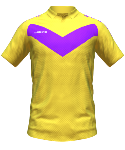 Score Basic V Polo yellow-purple