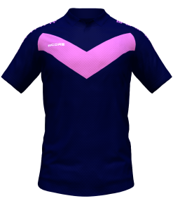 Score Basic V Polo navy-pink