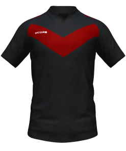 Score Basic V Polo black-maroon