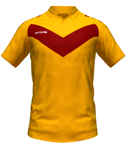 Score Basic V Polo orange-maroon