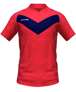 Score Basic V Polo red-navy