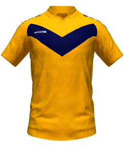 Score Basic V Polo orange-navy