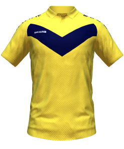 Score Basic V Polo yellow-navy